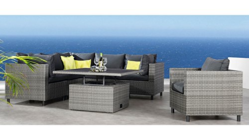 Loungemöbel Set Mit Höhenverstellbarem Tisch