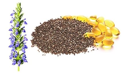 Perlas de aceite de CHÍA, 60% omega 3 vegetal, 120 perlas ...