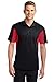 Sport Tek Side Blocked Micropique Polo (ST655) Black/True Red, L