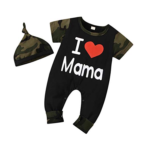 Baby Peuter Mode Camouflage Pak Engels Afdrukken Lange Mouwen Jumpsuit Camouflage Hoed Pak Katoenen Kleding Voor 0-12 M - Image 3