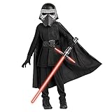 Star Wars Kylo Ren Costume for Kids The Last Jedi Size 5/6 Black