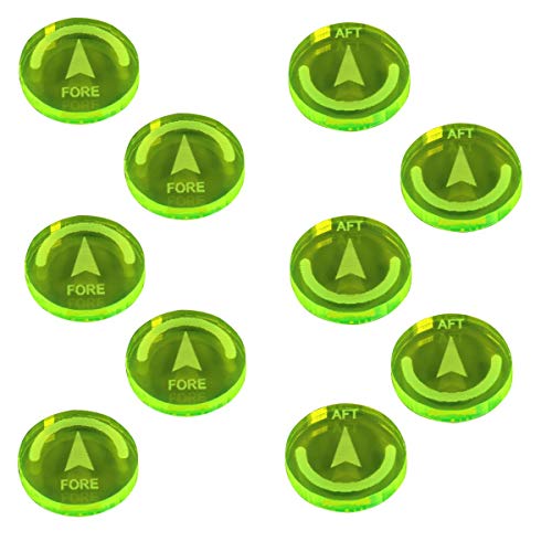 LITKO Space Fighter 2nd Edition Reinforce Tokens, Fluorescent Green (10)