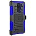 CellJoy Case Compatible with LG K8V VS500 [Ultra Rugged Hybrid] Shockproof Bumper [Heavy Duty] ProtectionKickstand [Locking Swivel Belt Clip Holster Combo] (Blue)