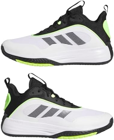 Men's Ownthegame 3.0 Ftwr White/Core Black/Lucid Lemon 7.5 UK 41 1/3 EU