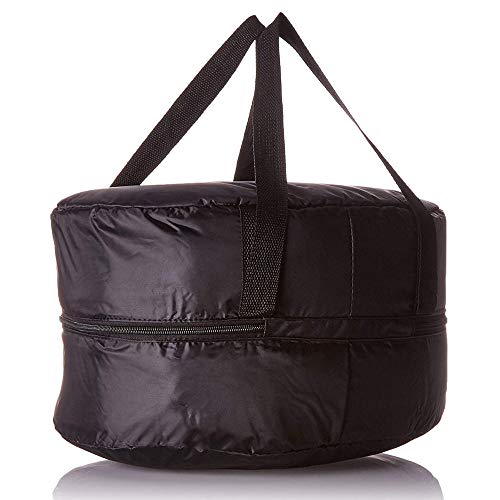 Oval Casserole Carrier Travel Bag for 7-Quart Accomodates Most Capacity Slow Cookers Easilyslow Cookers Thermal Material Allows for Transportation of Hot and Cold Meals with Interior Lid Strap Black - Thumbnail 5