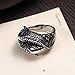 FENDINA Men's Cool Stainless Steel Cross Japanese Style Koi Carp Man Boy Punk Biker Ring Bands (10)