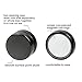 OIDEA 4 Pairs 6-12MM Stainless Steel Fake Gauges Fauc Cheater Dumbbell Earring Studs, Nickel Free, Black