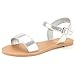 DREAM PAIRS HOBOO Women's Cute Open Toes One Band Ankle Strap Flexible Summer Flat Sandals New