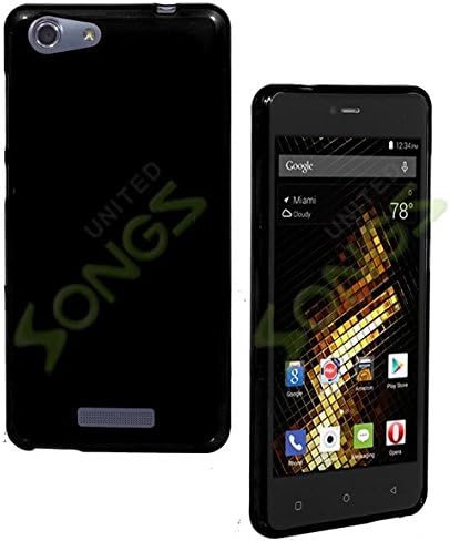 BLU ENERGY X2 (E050U) Ultra-thin Light TPU Rubber Gel Case Soft Cover (Black)