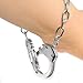 Spinningdaisy Silver Plated Handcuff Bracelet