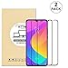 KTTWO for Xiaomi Mi 9 Lite Screen Protector, (2PACK) Full Cover Anti-Scratch Bubble-Free 9H Hardness Tempered Glass Screen Protector with Full Glue for Xiaomi Mi 9 Lite, Black