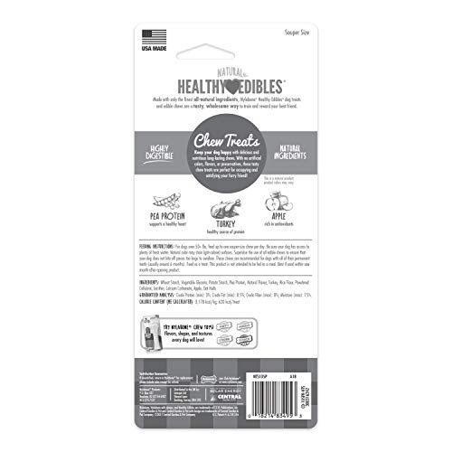 Nylabone Healthy Edibles Natural Long Lasting Dog Chew Treats Turkey & Apple Souper - //medicalbooks.filipinodoctors.org