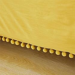 annadaif Mustard Yellow Comforter Set King