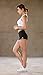 Helisopus Womens Stretch Solid Athletic Shorts Cross Side Tie Dance Yoga Shorts