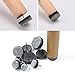 LOUFIMIDON Furniture Nail, 0.94'' or 24mm Felt Furniture Pads, Nail on Furniture Glides (32 Pack)