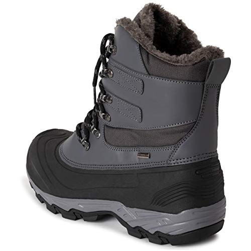 Polar Men Waterproof Deep Outsole Footprint Fully Faux Fur Lined Winter Durable Snow Boots