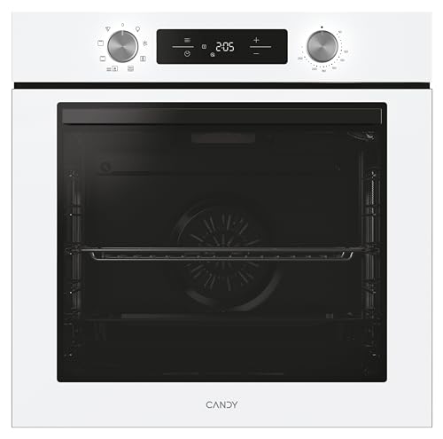 Candy Bake 600 CA6 N3T1HTW multifunctionele oven, 78 l, recepten via app hOn, 1 bakplaat en 1 rooster, hydrolytische reiniging, convectie + ventilator, 9 functies, Ready UX, wit