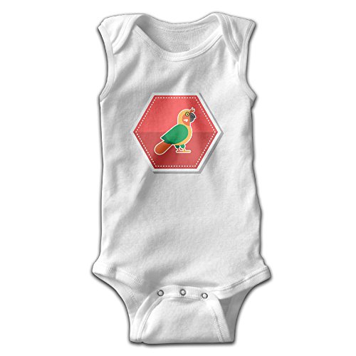Michael Conti Green Bird Pattern Sleeveless Baby Romper Cotton Infant Jumpsuit Clothes Boys Girls