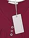 Tunic Tank, Messic Womens Sleeveless Buttons Round Neck Pleated Front A Line Flowy Tunic Shirts(XX-Large,Wine)