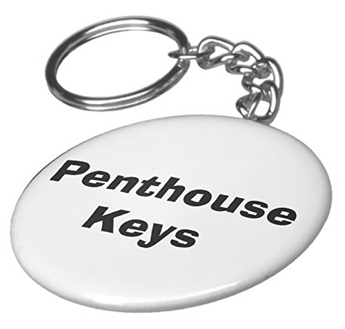 A&T Designs Penthouse Keys 2.25' Keychain Apartment Building Home House