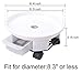 Amkoskr 1 Pack 9.4″ White Plant Caddy with Easy Moving Caster Wheels and a Water Container Round Movable Planter Dolly Trolley Tray Pallet Outdoor Indoor Tree Flower Stand Planterthumb 1