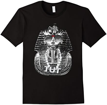 Mens HIP HOP JEWELRY KING TUT T SHIRT COSTUME EGYPTIAN MEN ABS Small Black