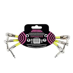 Ernie Ball Patch Cable 3-Pack, Flat Angle/Flat