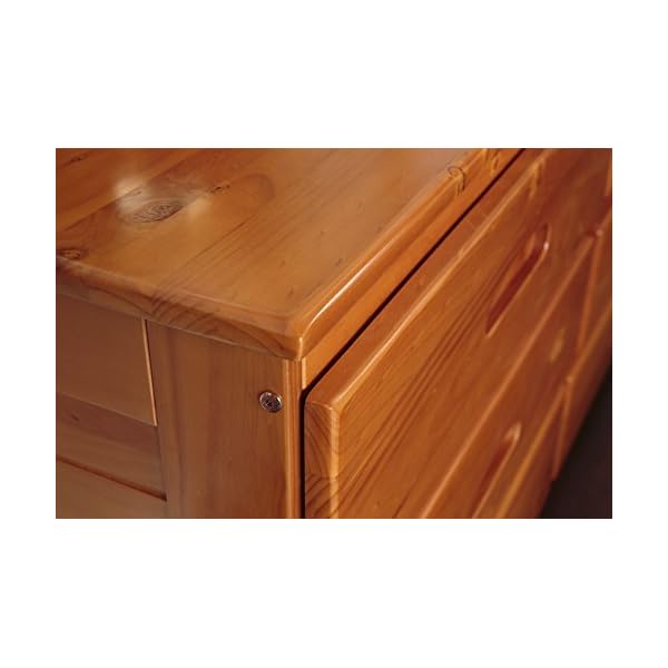 Discovery World Furniture 5 Drawer Chest, Honey