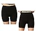 Liang Rou Women's Ultra Thin Stretch Short Leggings Plain Black L