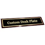 Engraved Desk Name Plate - Beautiful Custom Desk Name Plate for Business Professional & Office Staff