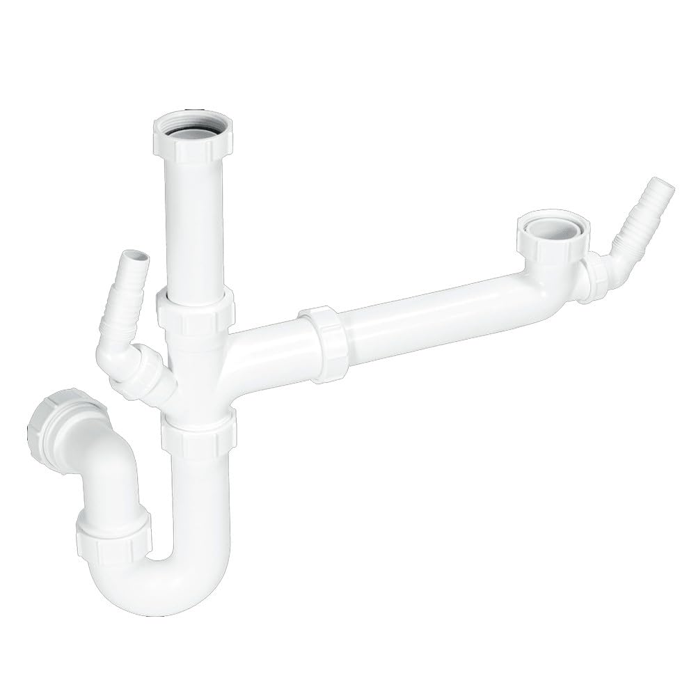 McAlpine SK1A Standard Bowl and a Half Plumbing Kit - White