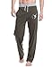 Godsen Men Casual Drawstring Waist Slant Pockets Sports Pants