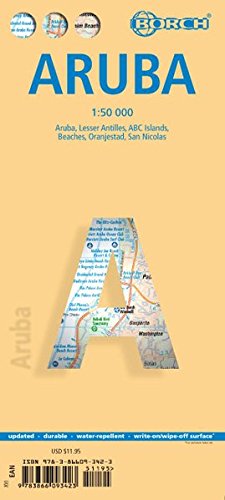 Download Laminated Aruba Map by Borch (English, Spanish, French, Italian and German Edition) Download Laminated Aruba Map by Borch (English, Spanish, French, Italian and German Edition)