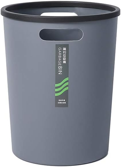 EQDX La Basura de plástico Resistente a los Golpes Ronda Can Papelera