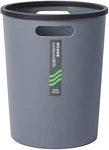 EQDX La Basura de plástico Resistente a los Golpes Ronda Can Papelera