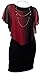 eVogues Plus Size Layered Poncho Dress Made in USA