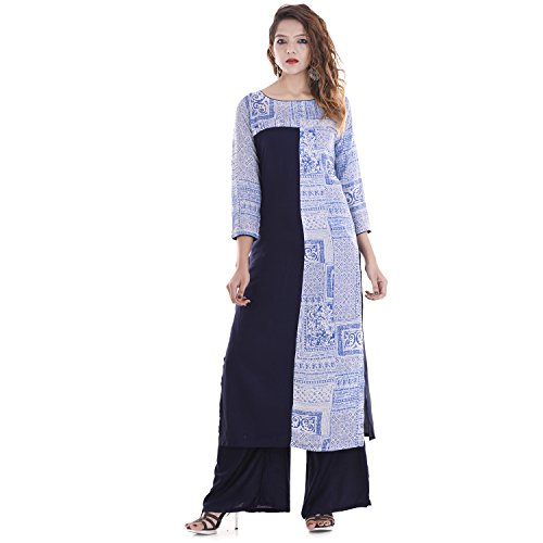 ChichiIndian Women's Printed Rayon Kurti Top