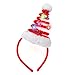 JOYIN 2 Pcs Christmas Lighted Necklace and Santa Hat Headband, Christmas LED Necklace with 9 Bulbs and Xmas Headwear for Holiday Perties Xmas Costume Accessories Party Favors