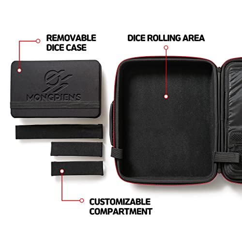 MONGPIENS DND Tabletop RPG Organizer Bag DND Organizer Case for