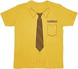 The Office Dwight Neck-Tie Work Shirt Mustard T-shirt Tee