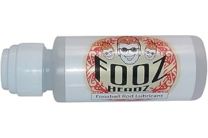 Fooz Headz Foosball Silicone Rod Lubricant. Larger 2 oz. Size. Special applicator tip. No Spills, No Mess.