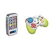 Fisher-Price-900-BHC01-Smart-Phone-Laugh-and-Learn-Electronic-Speaking-Kids-Role-Play-Toy-Phone-Suitable-for-6-Months-Plus-FWG12-Game-and-Learn-Controller-Teaching-First-Words-Letters-6-Months Fisher-Price Plastic Laugh n Learn Smart Phone for 8+ years BHC01 & Plastic Game n Learn Controller for 6+ months FWG12