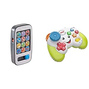 Fisher-Price Plastic Laugh n Learn Smart Phone for 8+ years BHC01 & Plastic Game n Learn Controller for 6+ months FWG12
