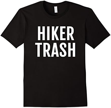 Mens Hiker Trash Shirt Appalachian Trail AT PCT Hiking Camping 2XL Black