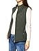 Allegra K Women's Stand Collar Lightweight Gilet Quilted Zip Vest Green Small