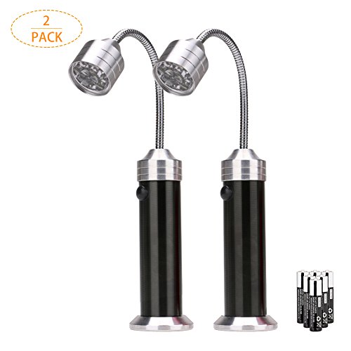 Eletorot Barbecue Grill Light with Magnetic Base,Super-Bright LED BBQ Light-360 Degree Flexible Gooseneck, Super Grill Lights for Any Gas/Charcoal/Electric Grill(2 Pack, 6 Pcs AAA Batteries Included) - Thumbnail 7