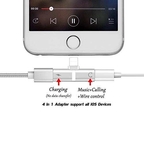 image for Hamdol Headphones Adapter for iPhone X/XS/XS MAX/XR/8/8 Plus/7/7 Plus/