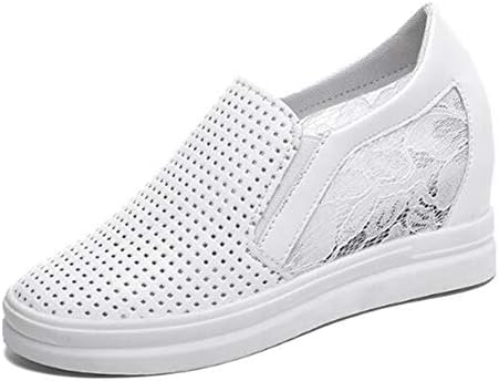 DETAIWIN Womens Wedges Platform Sneakers Breathable Cut Out Comfortable Hidden High Heels Shoes