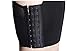 Breathable Super Flat Les Lesbian Tomboy Compression 3 Rows Clasp Chest Binders (Large, Black)