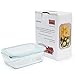 Premium Glass Food Storage Containers - Meal Prep Lunch Box Set - with Locking Lid - BPA Free, Airtight, Leak proof, Microwave, Oven, Freezer, Dishwasher Safe - (Rectangle, 3.5 Cup, 28.4 Oz)